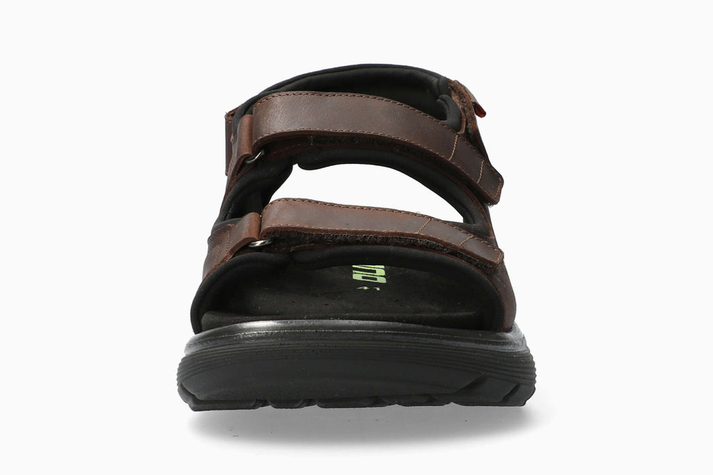 Sano WILFRIED Grizzly Dark Brown 151 par Mephisto Sandales Confortables pour hommes avec semelles amovibles berçeau - Dealorys