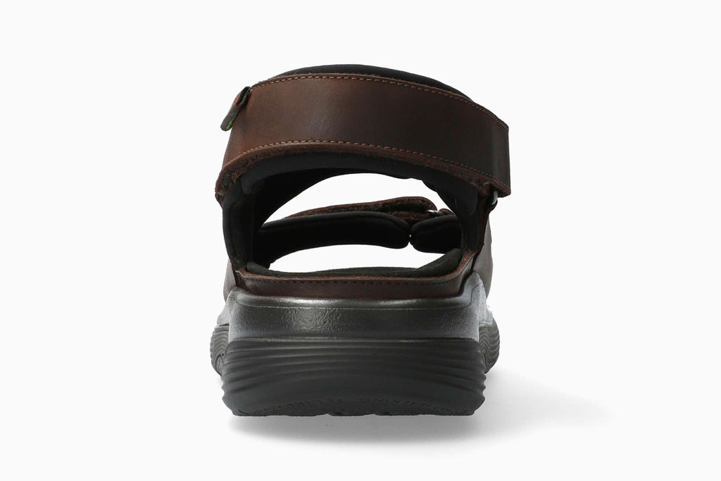 Sano WILFRIED Grizzly Dark Brown 151 par Mephisto Sandales Confortables pour hommes avec semelles amovibles berçeau - Dealorys
