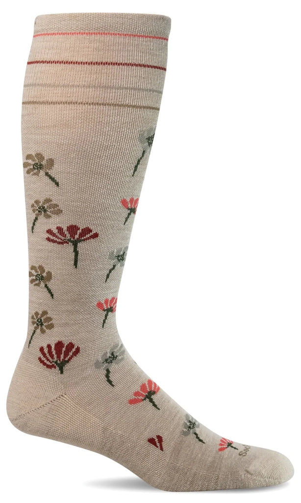 Sockwell Field Flower SW133W Barley 040 | Compression Graduée Modérée 15-20mmHg - Dealorys