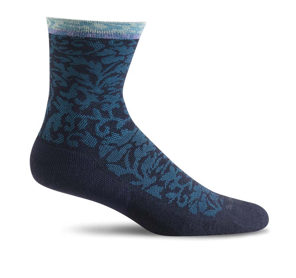 Sockwell SW32W Navy Bas Thérapeutique pour Femmes Soulagement de la Fasciite Plantaire - Dealorys