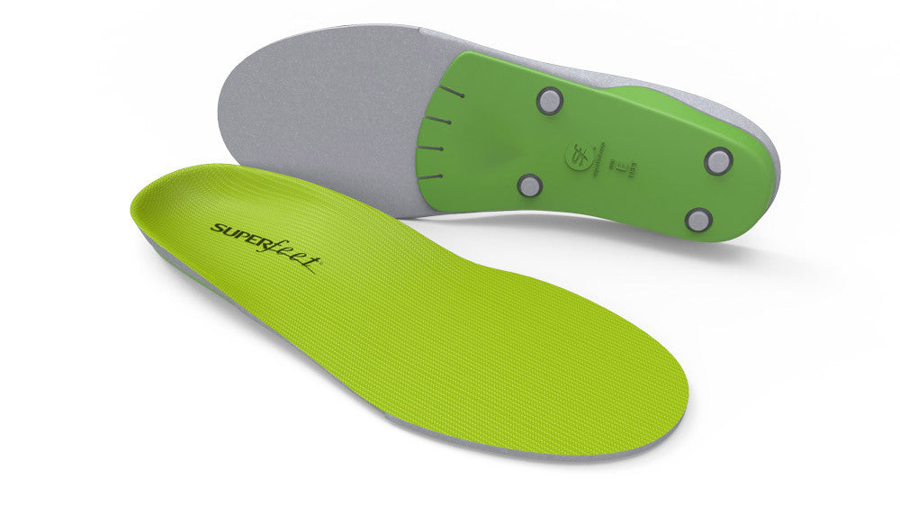 Superfeet WIDEGREEN Semelles Orthopédiques Vert LARGE - Dealorys