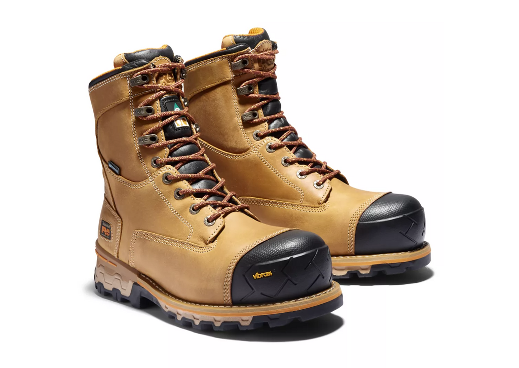Timberland Pro 8" Boondock Wheat TB0A21B7231 Bottes de Travail pour Homme en Composite Imperméable isolé - Dealorys