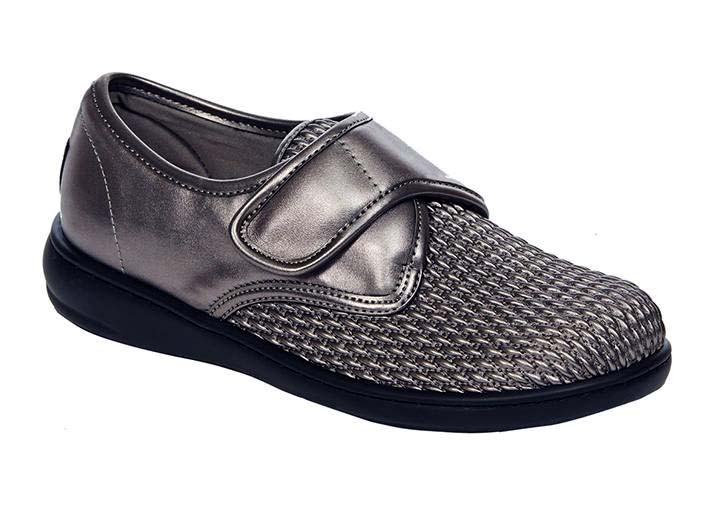 Biotime DACEY Pewter Chaussure pour Femme Semelle Amovible pour Orthèse - Dealorys