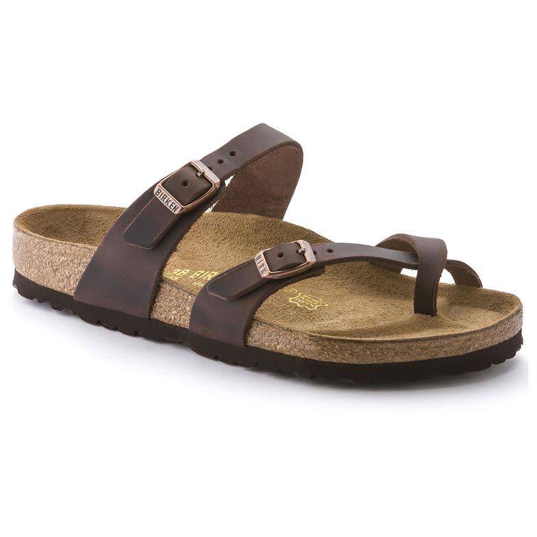 Birkenstock Mayari 171321 Havana Oiled Cuir Largeur Régulière - Dealorys