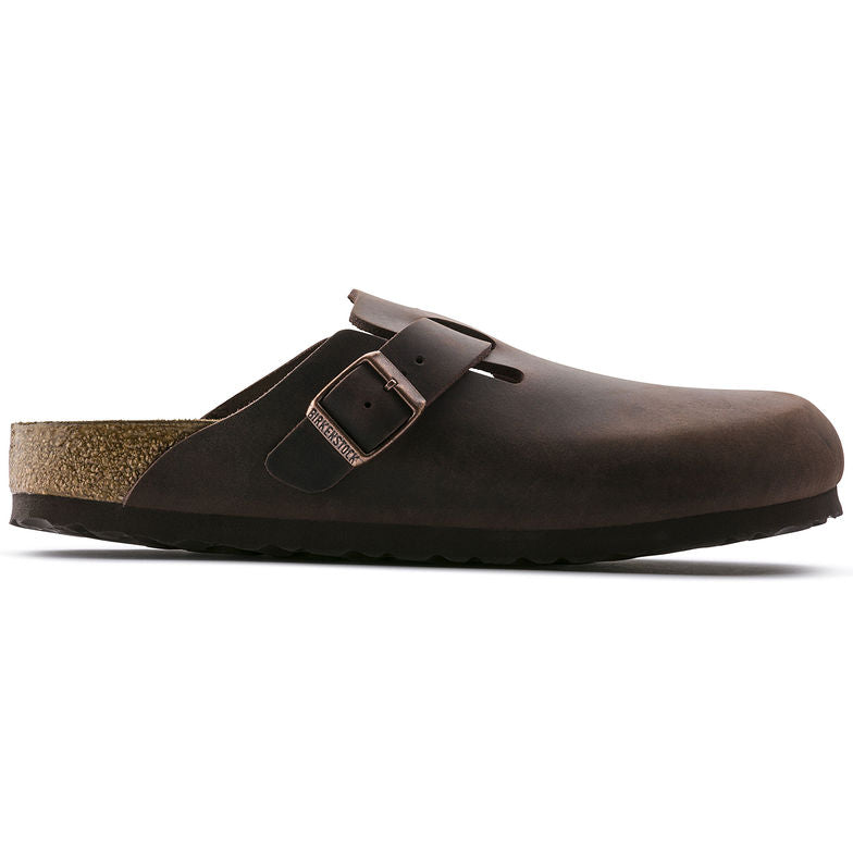 Birkenstock Boston 860131 Havana Oiled Leather Largeur Régulière - Dealorys
