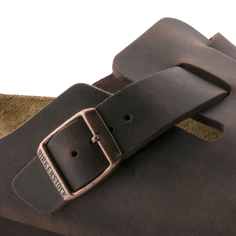 Birkenstock Boston 860131 Havana Oiled Leather Largeur Régulière - Dealorys