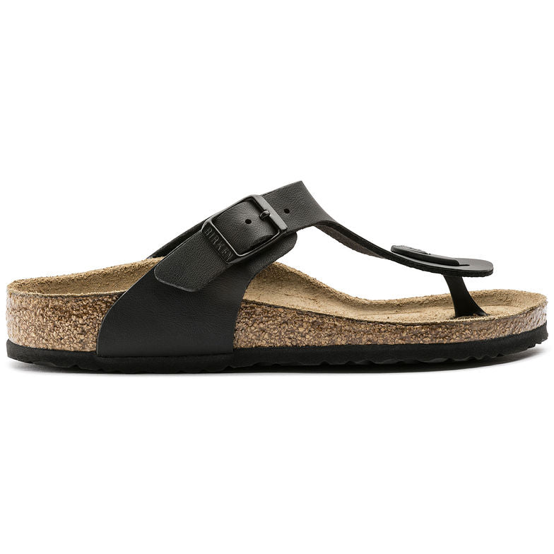 Birkenstock Gizeh 846143 Black Birko Flor Largeur Étroit pour Enfants - Dealorys