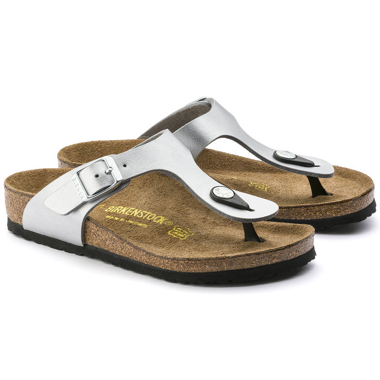 Birkenstock Gizeh Kids 846151 Silver Sandales pour ENFANTS largeur régulière - Dealorys