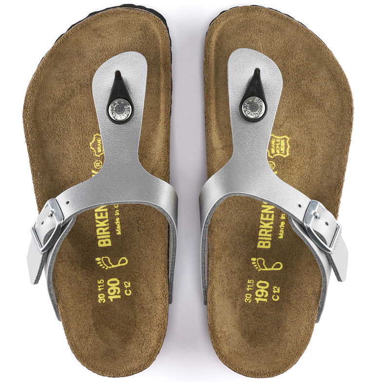 Birkenstock Gizeh Kids 846151 Silver Sandales pour ENFANTS largeur régulière - Dealorys