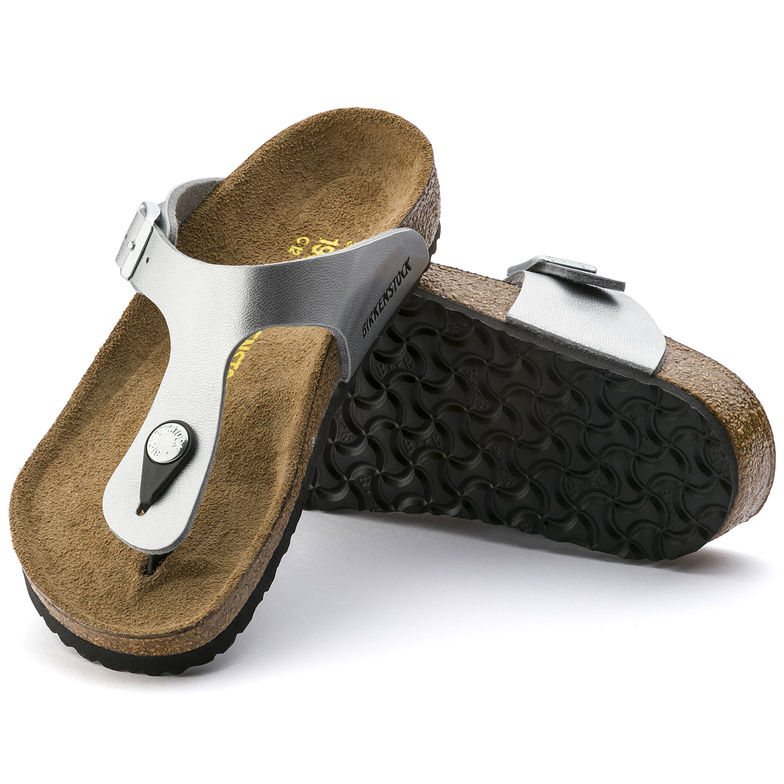 Birkenstock Gizeh Kids 846151 Silver Sandales pour ENFANTS largeur régulière - Dealorys