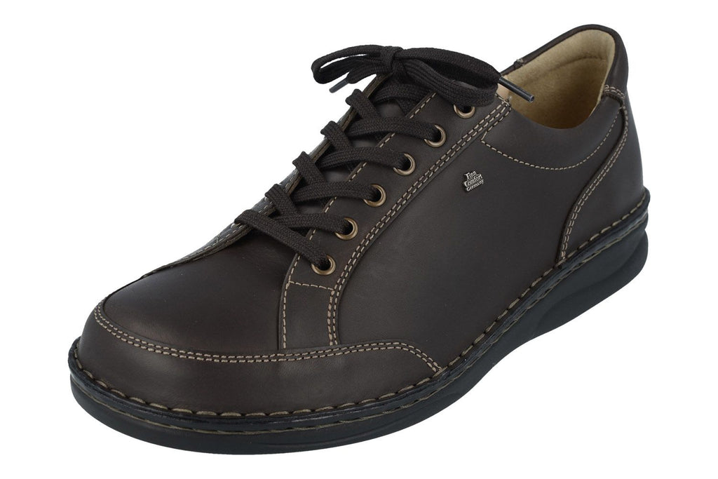 Finn Comfort NANTES 01107-615445 Nuri Dark Brown Chaussures Orthopédiques avec Semelles Amovibles pour Hommes - Dealorys