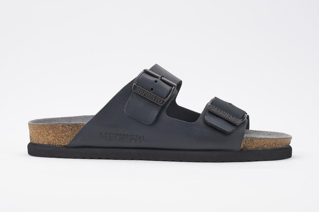 Mephisto NERIO Black 3400 Sandale pour Homme Orthopédique - Dealorys